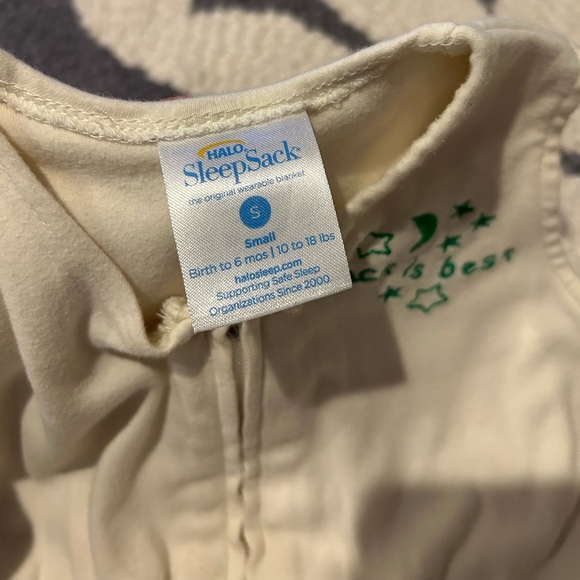 Halo Sleep Sack Zipper with Green Font Size Small Birth to 6 Months 10-18 Months - Picture 3 of 5